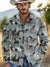 Horse Print Casual Corduroy Shirt Multicolor / S