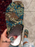 Vintage Art Print Casual Hole Slippers Multicolor / 36