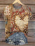 Vintage Art Print Casual T-shirt Multicolor / S