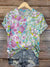 Vintage Art Print T-shirt Multicolor / S