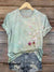 Vintage Art Print T-Shirt Multicolor / S