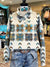 Vintage Aztec Print Casual Sweatshirt Multicolor / S