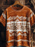 Vintage Aztec Print Casual T-shirt Multicolor / S