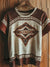 Vintage Aztec Print Casual T-shirt Multicolor / S