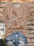 Vintage Brown Flower T-shirt Multicolor / S
