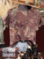 Vintage Flowers Print Casual T-shirt Multicolor / S