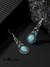 Vintage Inlaid Turquoise Earrings And Necklace
