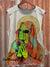 Vintage Mary Alien Print 100% Cotton Casual Tank Top Multicolor / S