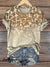 Vintage Print Casual T-shirt Multicolor / S