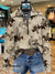 Vintage Print Cozy Plush Sweatshirt Multicolor / S