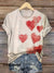 Vintage Valentine’s Day Art Print T-shirt Multicolor / S