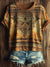Vintage Western Aztec Prints Casual T-shirt Multicolor / S