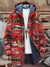 Vintage Western Cowboy Art Unisex Plush Thick Long-Sleeved Sweater Cardigan Coat Multicolor / S