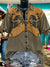 Vintage Western Print Casual Top Multicolor / S
