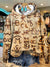 Vintage Yellowed Imprint Art Print Casual Sweatshirt Multicolor / S