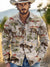 Western Print Casual Corduroy Shirt Multicolor / S
