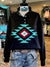 Western Vintage Print Casual Sweatshirt Multicolor / S