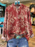 Women’s Vintage Art Print Casual Cotton Shirt Multicolor / S