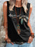 Women’s Vintage Art Print Casual Tank Top Multicolor / S