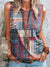 Women’s Vintage Art Print Casual Tank Top Multicolor / S
