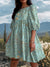 Women’s Vintage Art Print Cotton Dress Multicolor / S
