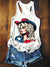 Women’s Vintage Art Print Tank Top Multicolor / S
