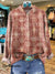 Women’s Vintage Aztec Print Casual Cotton Shirt Multicolor / S