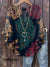Women’s Vintage Flower Print Casual Cotton And Linen Shirt Multicolor / S