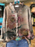 Women’s Vintage Flowers Print Casual Cotton And Linen Ruffle Shirt Multicolor / S