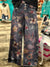 Women’s Vintage Flowers Print Casual Wide Leg Pants Multicolor / XS