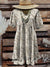 Women’s Vintage Flowers Print Pocket Cotton Dress Multicolor / S