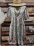 Women’s Vintage Flowers Print Pocket Cotton Dress Multicolor / S