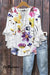 Women’s Vintage Print Casual Cotton And Linen Shirt Multicolor / S