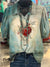 Women’s Vintage Print Casual Cotton Shirt Multicolor / S