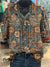 Women’s Vintage Print Casual Cotton Shirt Multicolor / S