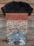 Women’s Vintage Print V-Neck Casual T-Shirt Multicolor / S