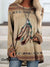 Women’s Vintage Western Casual Long Sleeve Loosen Shirts & Tops Color / S
